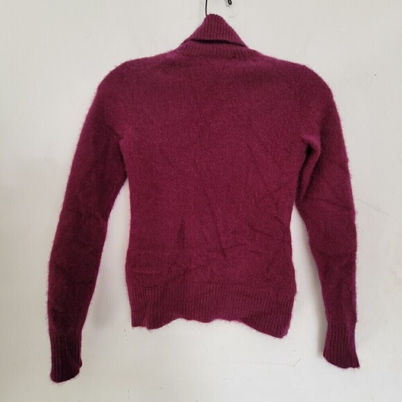Cashmere Addiction 100% Cashmere Purple Turtleneck Pullover Cozy Sweater Small - Picture 3 of 10